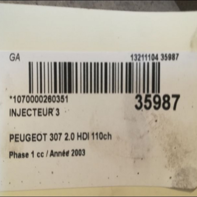 occasion PEUGEOT 307 Phase 1 04-2001->06-2005 2.0 HDI 110ch 3