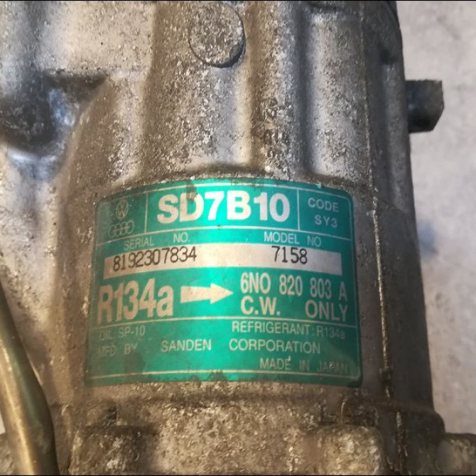 Compresseur air conditionne occasion VOLKSWAGEN POLO III Phase 1 10-1994->11-1999 1.6 6N0820803AX 3