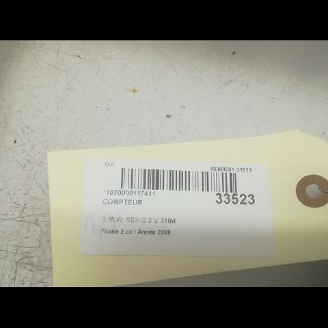 Compteur occasion B.M.W. SERIE 3 V Phase 2 09-2008->12-2011 318d 62109316128 4