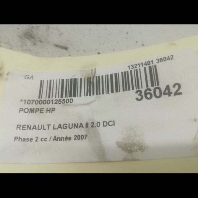 Pompe hp occasion RENAULT LAGUNA II Phase 2 03-2005->09-2007 2.0 DCI 150ch 8200613056 4