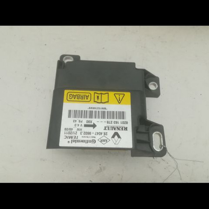 Boitier pyrotechnique occasion DACIA SANDERO I Phase 1 06-2008->10-2012 1.5 DCI 90ch 8201163278 1