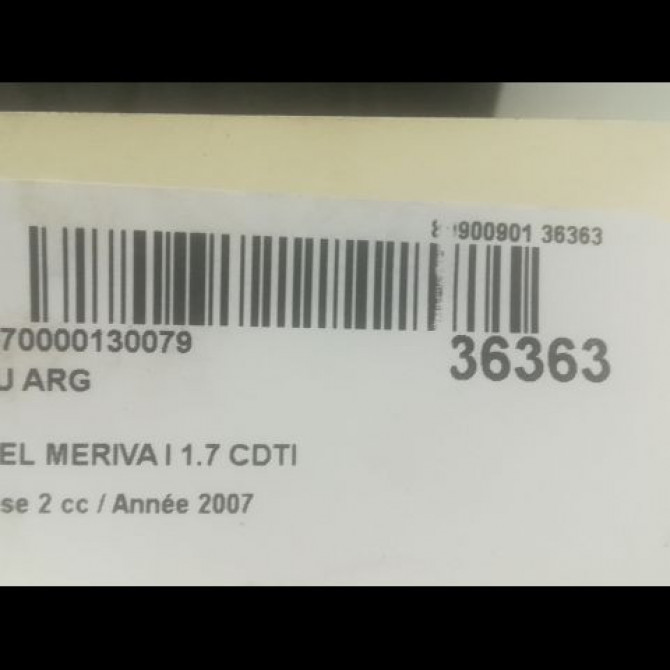 Feu arrière gauche occasion OPEL MERIVA I Phase 2 01-2006->09-2010 1.7 CDTI 100ch 93187879 3