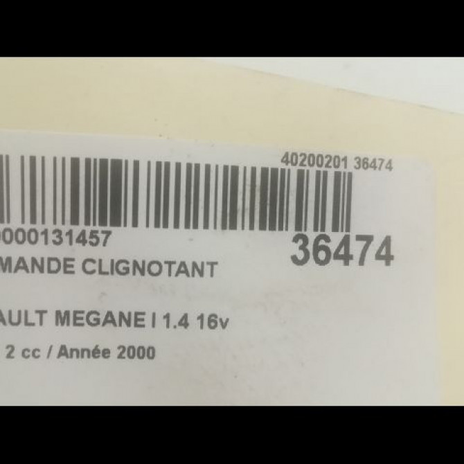 Commande clignotant occasion RENAULT MEGANE I Phase 2 03-1999->06-2003 1.4 16v 7701047541 3