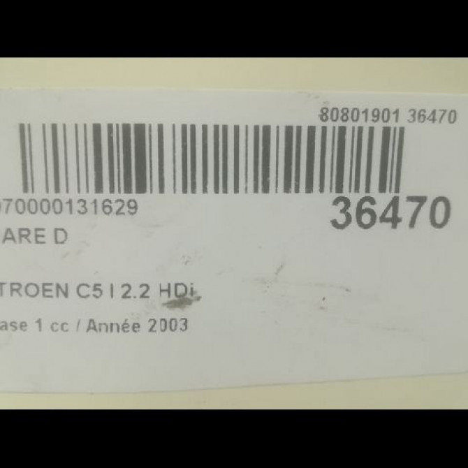 Phare droit occasion CITROEN C5 I Phase 1 03-2001->09-2004 2.2 HDi 6205X4 3