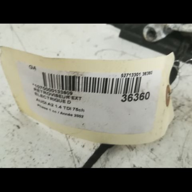 Retroviseur exterieur electrique droit occasion AUDI A2 Phase 1 07-2000->12-2005 1.4 TDI 75ch 8Z18585321P9 3