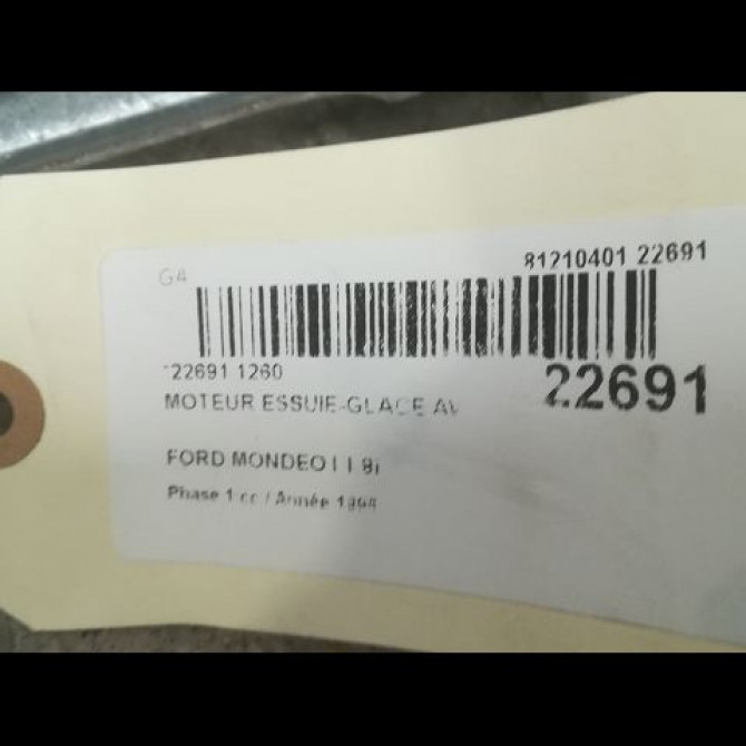 Moteur essuie-glace avant occasion FORD MONDEO I Phase 1 01-1993->09-1996 1.8i 3