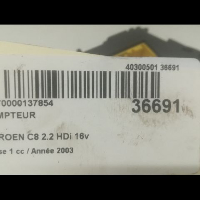Compteur occasion CITROEN C8 Phase 1 06-2002->... 2.2 HDi 16v 130ch 6105XH 3