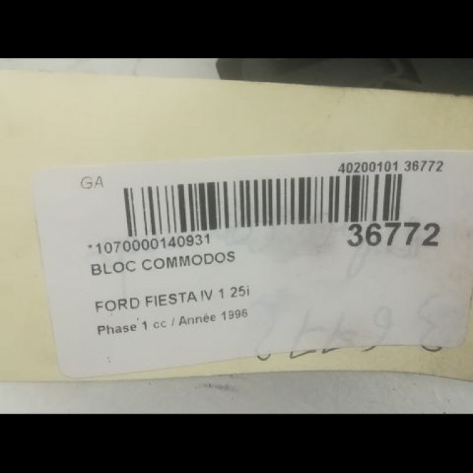 Bloc commodos occasion FORD FIESTA IV Phase 1 09-1995->09-1999 1.25i 1021784 5
