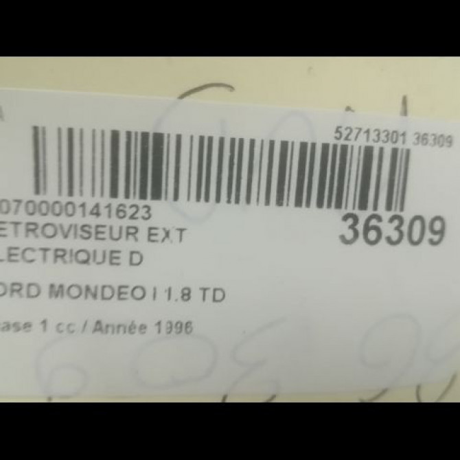Retroviseur exterieur electrique droit occasion FORD MONDEO I Phase 1 01-1993->09-1996 1.8 TD 3