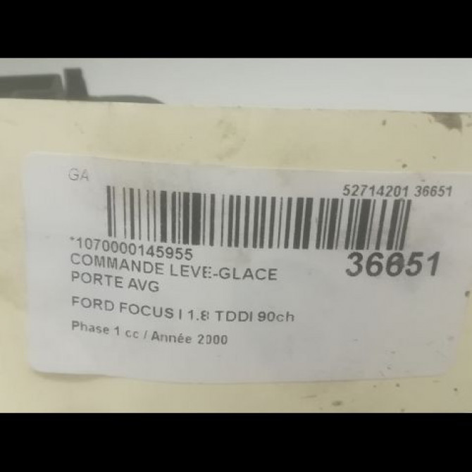 Commande lève-glace porte avant gauche occasion FORD FOCUS I Phase 1 10-1998->09-2004 1.8 TDDI 90ch 1091483 3