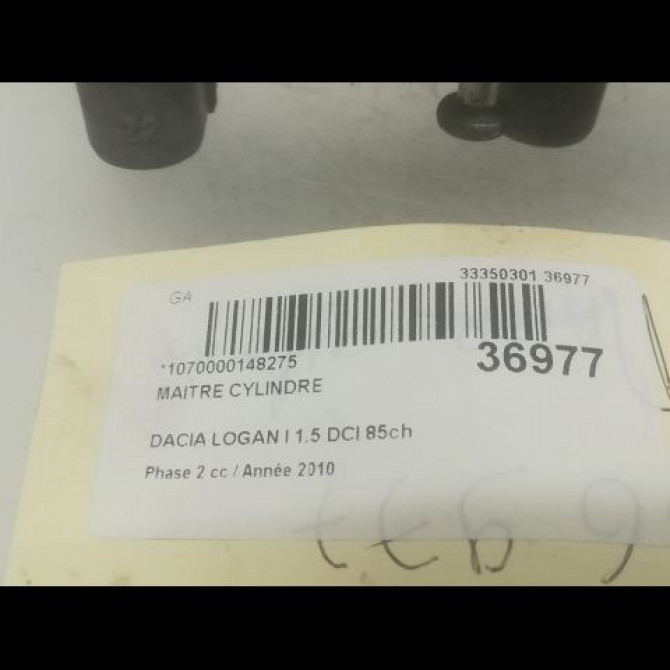 Maitre cylindre occasion DACIA LOGAN I Phase 2 07-2008->12-2012 1.5 DCI 85ch 3