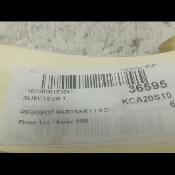 occasion PEUGEOT PARTNER I Phase 1 01-1997->12-2002 1.9 D 1984C7 3