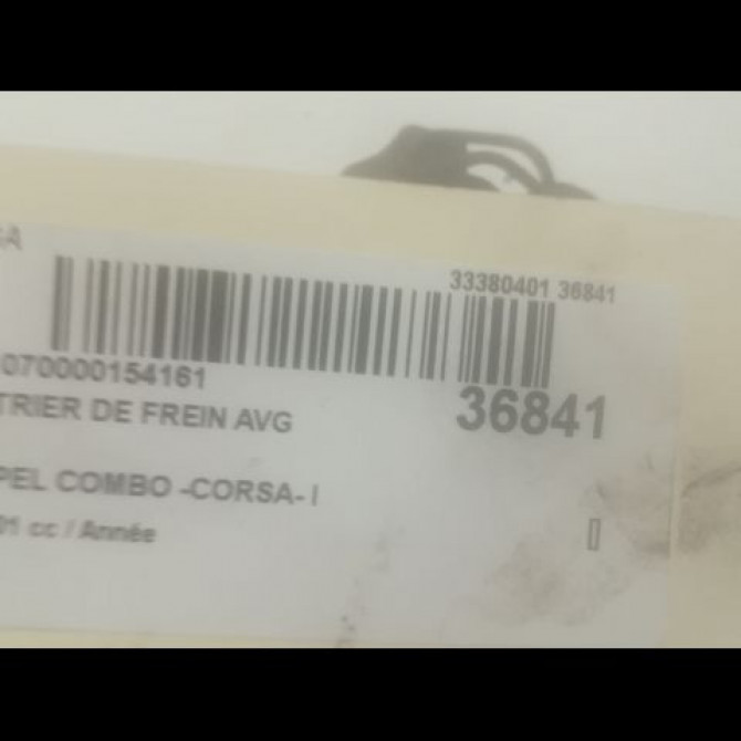 Etrier de frein avant gauche occasion OPEL COMBO -CORSA- I phase 1 08-1993->12-2001 93172990 3