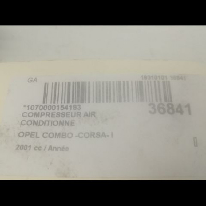 Compresseur air conditionne occasion OPEL COMBO -CORSA- I phase 1 08-1993->12-2001 3