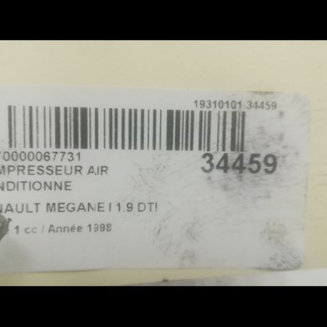 Compresseur air conditionne occasion RENAULT MEGANE I Phase 1 11-1995->03-1999 1.9 DTI 7700866828 4
