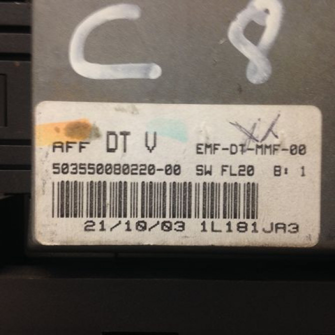 Compteur occasion CITROEN C8 Phase 1 06-2002->... 2.2 HDi 16v 130ch 00006106RY 4