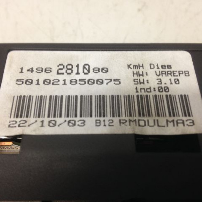 Compteur occasion CITROEN C8 Phase 1 06-2002->... 2.2 HDi 16v 130ch 00006106RY 5