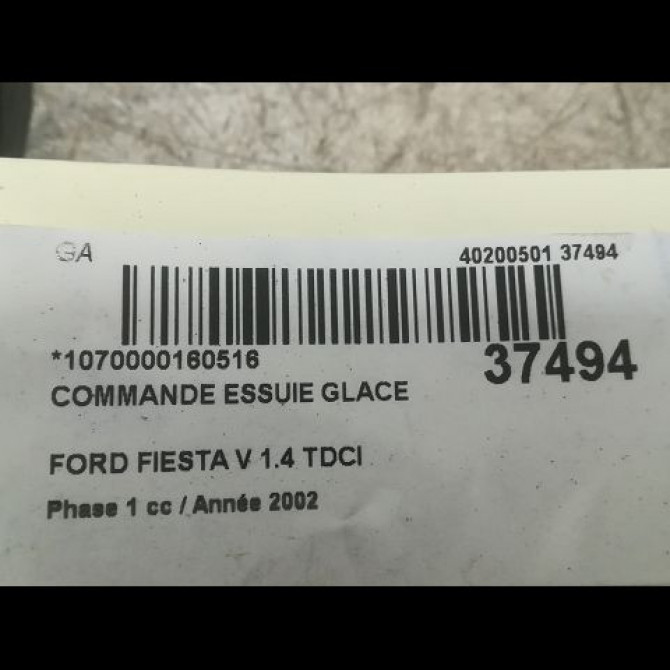 Commande essuie glace occasion FORD FIESTA V Phase 1 09-2002->10-2005 1.4 TDCI 3