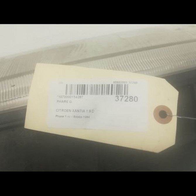 Phare gauche occasion CITROEN XANTIA Phase 1 03-1993->06-1998 1.9 D 95667947 3