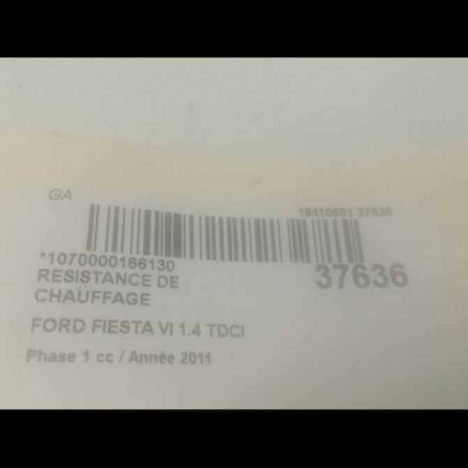 Resistance de chauffage occasion FORD FIESTA VI Phase 1 10-2008->11-2012 1.4 TDCI 70ch 1847910 3