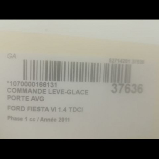 Commande lève-glace porte avant gauche occasion FORD FIESTA VI Phase 1 10-2008->11-2012 1.4 TDCI 70ch 3