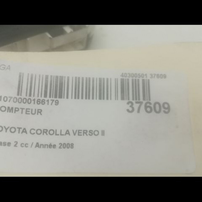 Compteur occasion TOYOTA COROLLA VERSO II phase 2 06-2007->05-2009 2.2D 136ch 838000F092 3