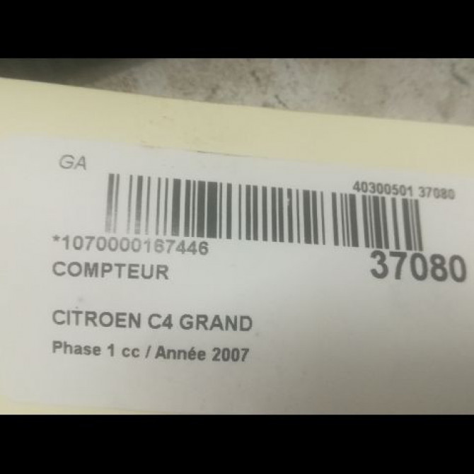 Compteur occasion CITROEN C4 GRAND PICASSO I Phase 1 10-2006->09-2013 1.6 HDI 110ch 6103V0 3
