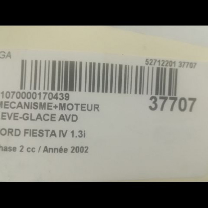 Mecanisme + moteur lève-glace avant droit occasion FORD FIESTA IV Phase 2 09-1999->09-2002 1.3i 1079233 2