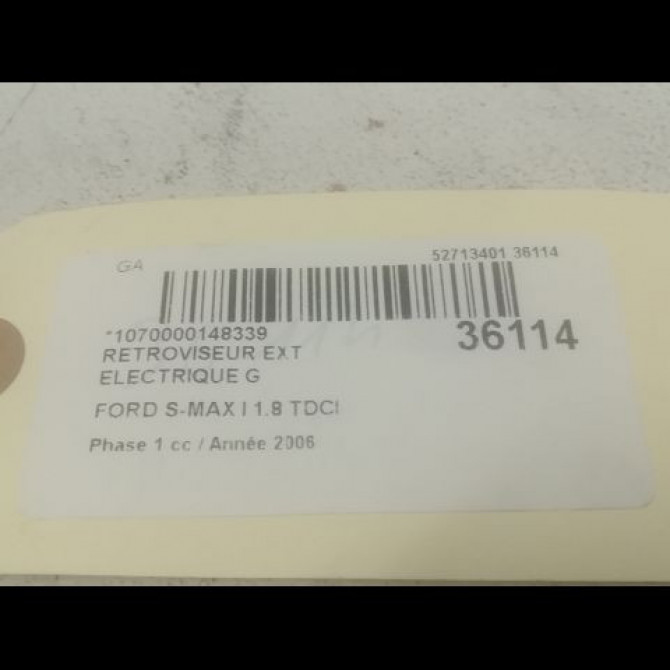 Retroviseur exterieur electrique gauche occasion FORD S-MAX I Phase 1 05-2006->03-2010 1.8 TDCI 125ch 1482689 3
