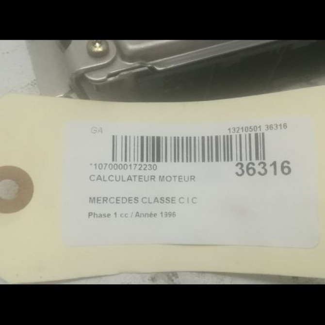 Calculateur moteur occasion MERCEDES CLASSE C I Phase 1 06-1993->06-1997 C 220 D 165457632 8