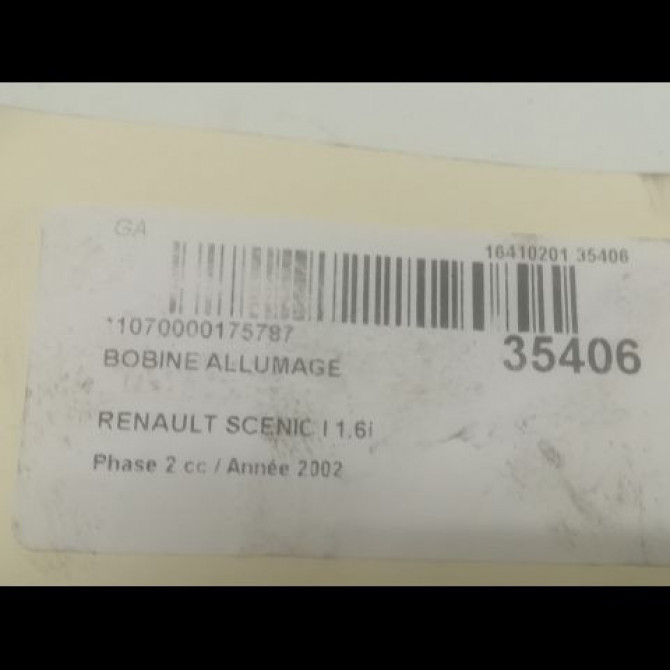 Bobine allumage occasion RENAULT SCENIC I Phase 2 08-1999->06-2003 1.6i 107ch 224333529R 2