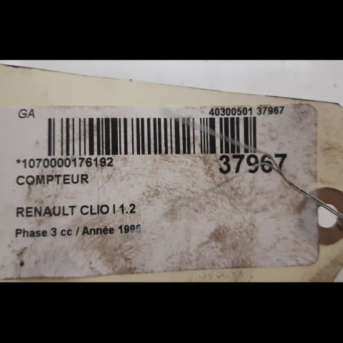 Compteur occasion RENAULT CLIO I Phase 3 03-1996->08-1998 1.2 7700841348 3