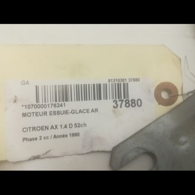 Moteur essuie-glace arrière occasion CITROEN AX Phase 2 07-1991->06-1998 1.4 D 52ch 3