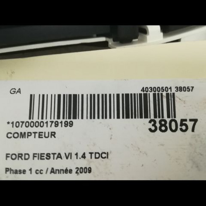 Compteur occasion FORD FIESTA VI Phase 1 10-2008->11-2012 1.4 TDCI 68ch 1786854 3