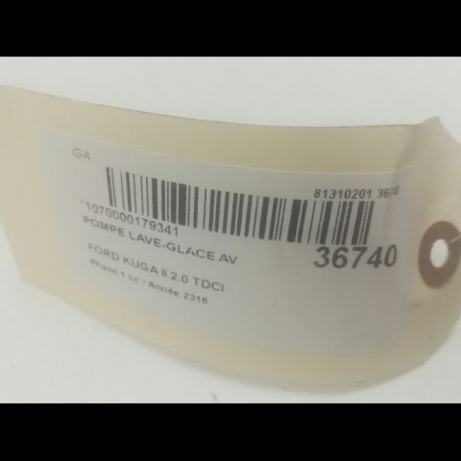 Pompe lave-glace avant occasion FORD KUGA II Phase 1 09-2012->... 2.0 TDCI 150ch 5160307 3