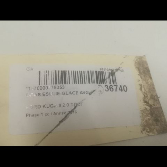 Bras essuie-glace avant gauche occasion FORD KUGA II Phase 1 09-2012->... 2.0 TDCI 150ch 2303600 2