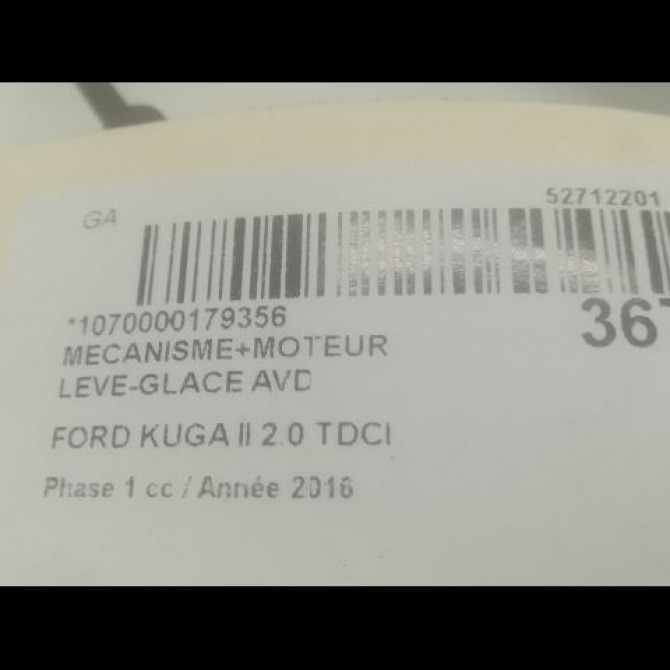 Mecanisme + moteur lève-glace avant droit occasion FORD KUGA II Phase 1 09-2012->... 2.0 TDCI 150ch 2138688 3
