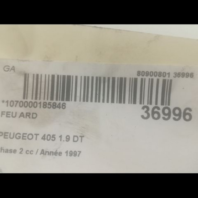 Feu arrière droit occasion PEUGEOT 405 Phase 2 07-1992->06-1996 1.9 DT 635170 3