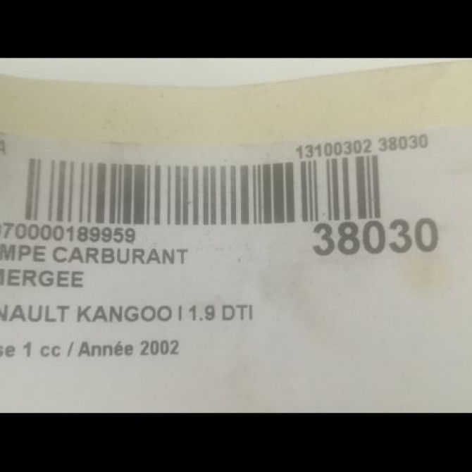 Pompe à carburant immergée occasion RENAULT KANGOO I Phase 1 09-1997->06-2003 1.9 DTI 8v 80ch 8200085799 3
