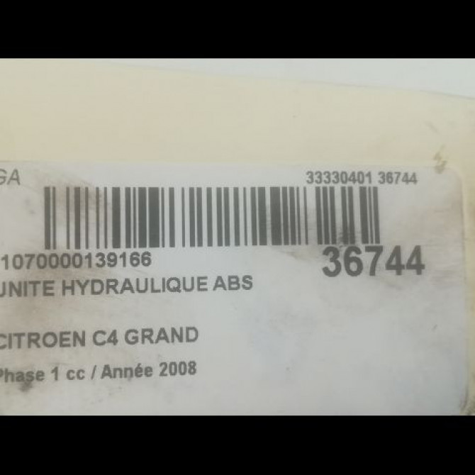 Unité hydraulique ABS occasion CITROEN C4 GRAND PICASSO I Phase 1 10-2006->09-2013 1.6 HDI 110ch 4541EZ 3