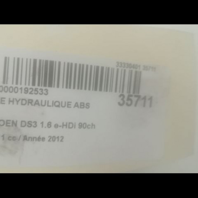 Unité hydraulique ABS occasion CITROEN DS3 Phase 1 11-2009->03-2014 1.6 e-HDi 90ch 4541TT 3
