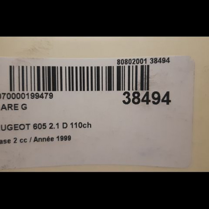 Phare gauche occasion PEUGEOT 605 Phase 2 07-1994->07-1999 2.1 D 110ch 6204J1 3