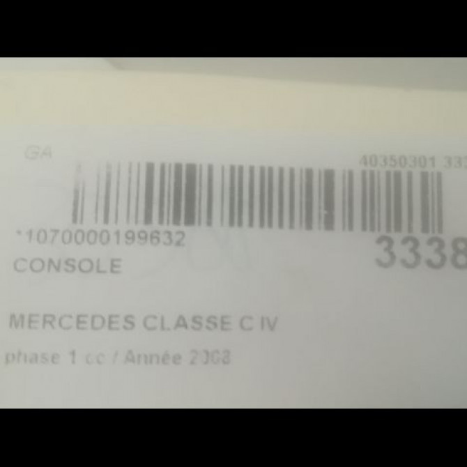 Console occasion MERCEDES CLASSE C IV phase 1 02-2014->... C220 170ch 2
