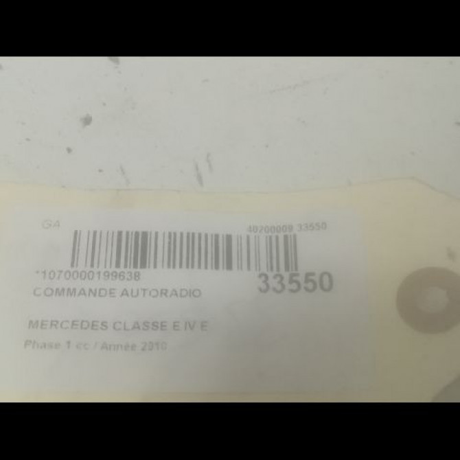 Commande autoradio occasion MERCEDES CLASSE E IV Phase 1 03-2009->11-2012 E 350 CDI 231ch 2129009828 3
