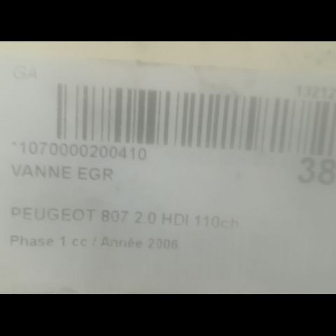 Vanne EGR occasion PEUGEOT 807 Phase 1 06-2002->12-2014 2.0 HDI 110ch 1628RH 3