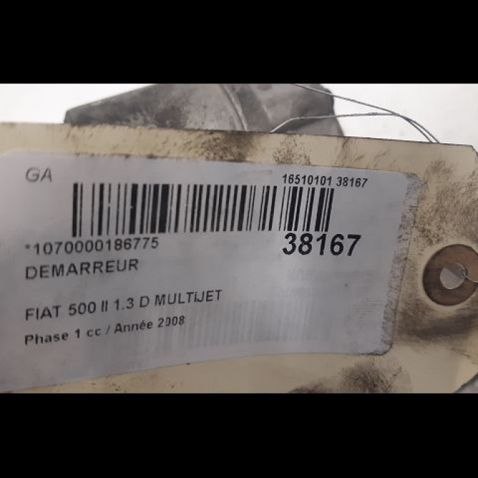 Démarreur occasion FIAT 500 II 500 II Phase 1 2007-07-01->2016-03-31 1.3 D MULTIJET 16v 75ch 46823548 3