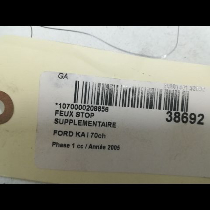 Feux stop supplementaire occasion FORD KA I Phase 1 10-1996->10-2008 70ch 1251838 3