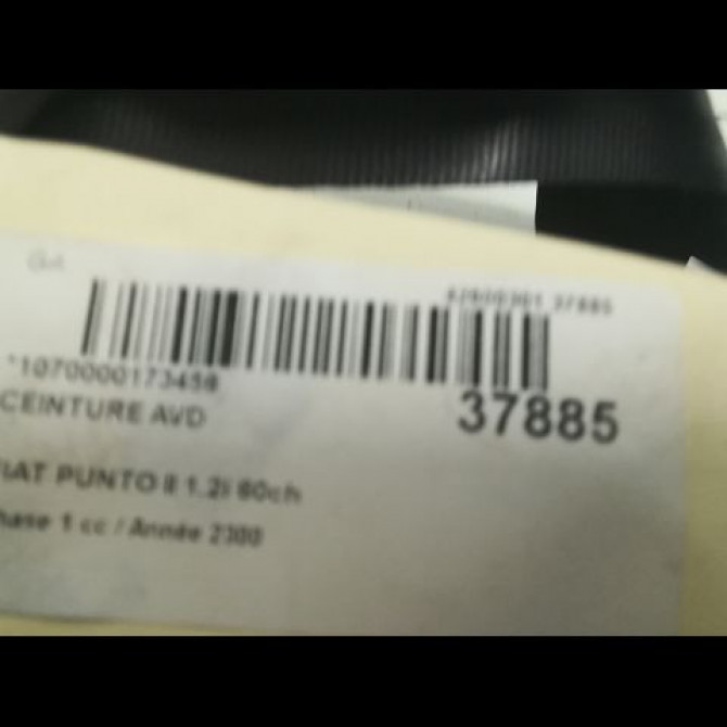 Ceinture avant droite occasion FIAT PUNTO II Phase 1 10-1999->05-2003 1.2i 60ch 735321483 4