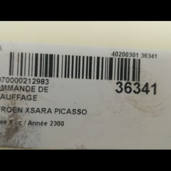 Commande de chauffage occasion CITROEN XSARA PICASSO Phase 1 12-1999->02-2004 1.8i 16v 6451HP 3