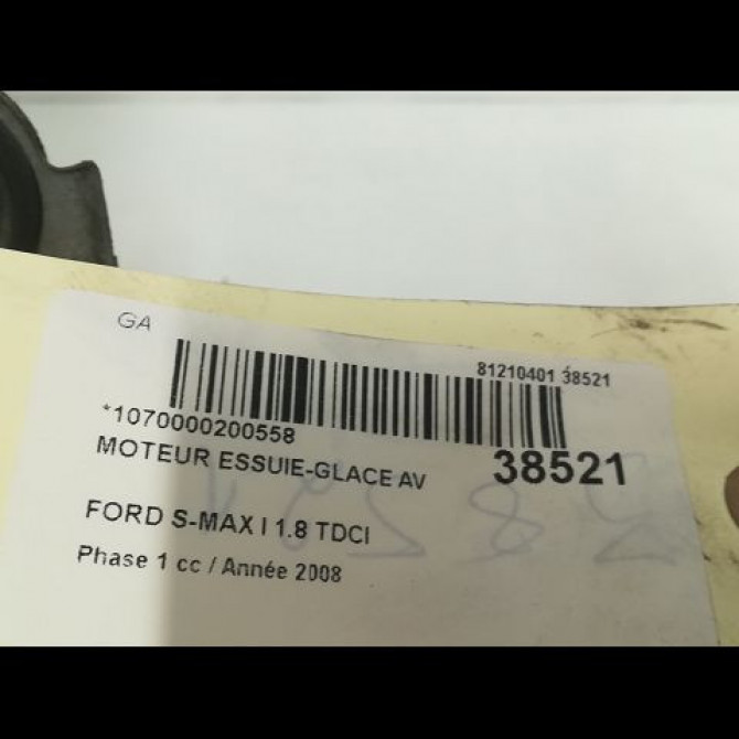 Moteur essuie-glace avant occasion FORD S-MAX I Phase 1 05-2006->03-2010 1.8 TDCI 125ch 4